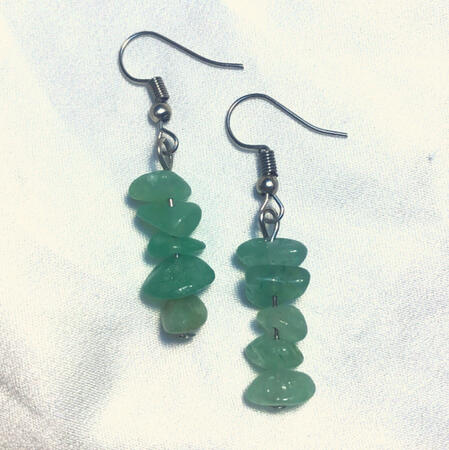 Jade Earrings (Silver)